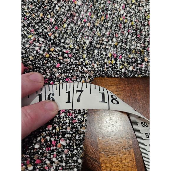 Rag & Bone Lory Tweed Boucle and Lamb Leather Trimmed Jacket Size M - Picture 8 of 10